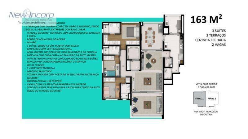 Apartamento à venda com 3 quartos, 166m² - Foto 19