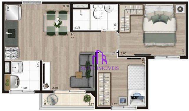 Apartamento à venda com 2 quartos, 37m² - Foto 21