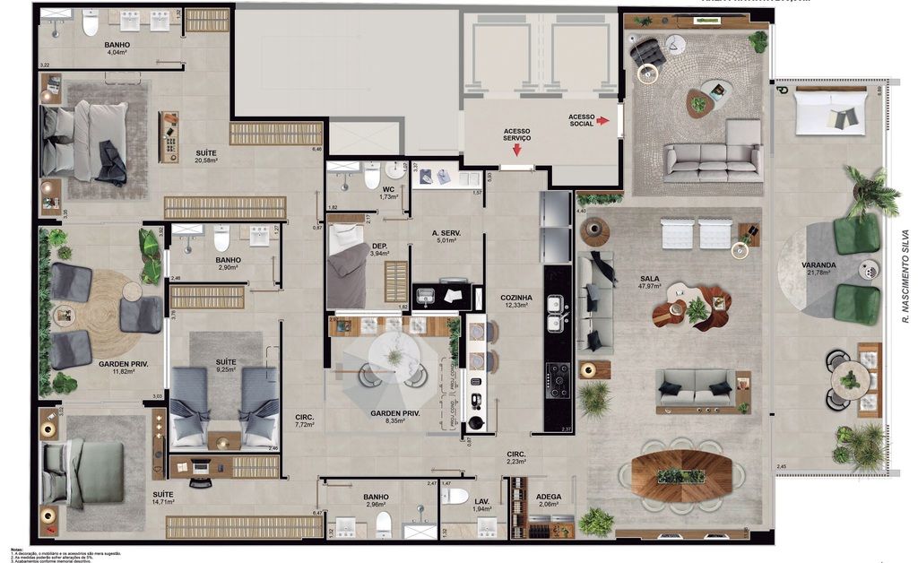 Apartamento à venda com 4 quartos, 205m² - Foto 17