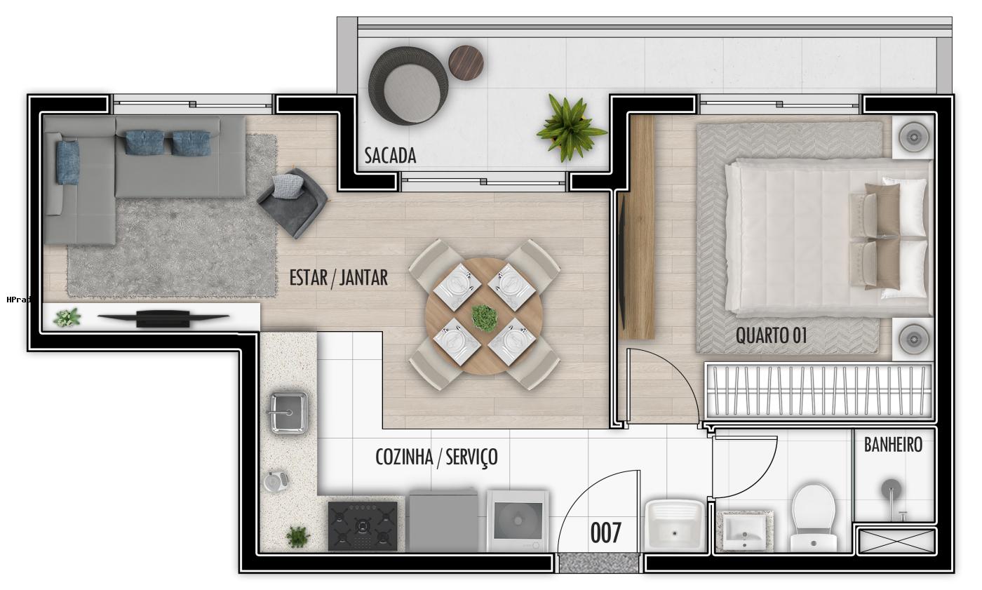 Apartamento à venda com 1 quarto, 31m² - Foto 20