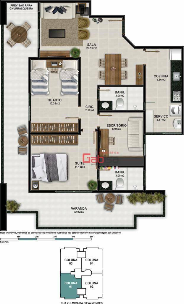 Apartamento à venda com 2 quartos, 106m² - Foto 14