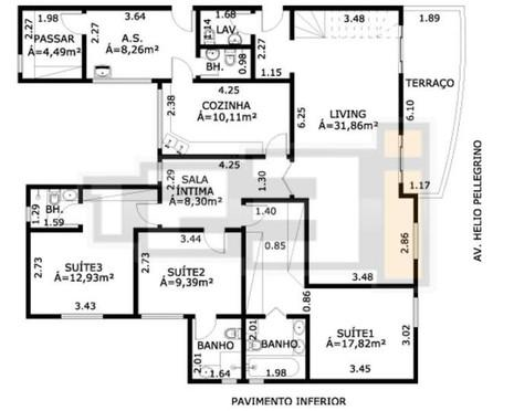 Apartamento à venda com 3 quartos, 143m² - Foto 2