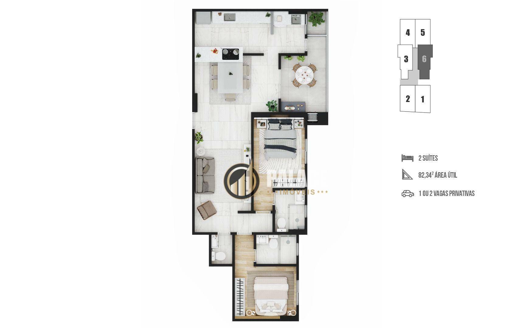 Apartamento à venda com 2 quartos, 82m² - Foto 28