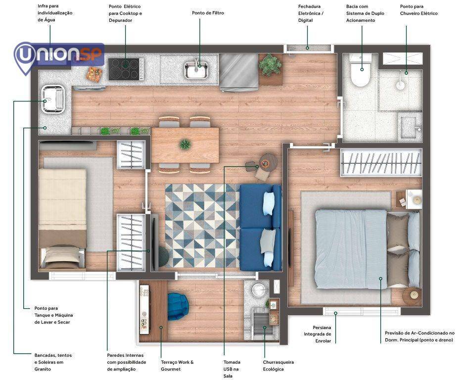 Apartamento à venda com 2 quartos, 34m² - Foto 24