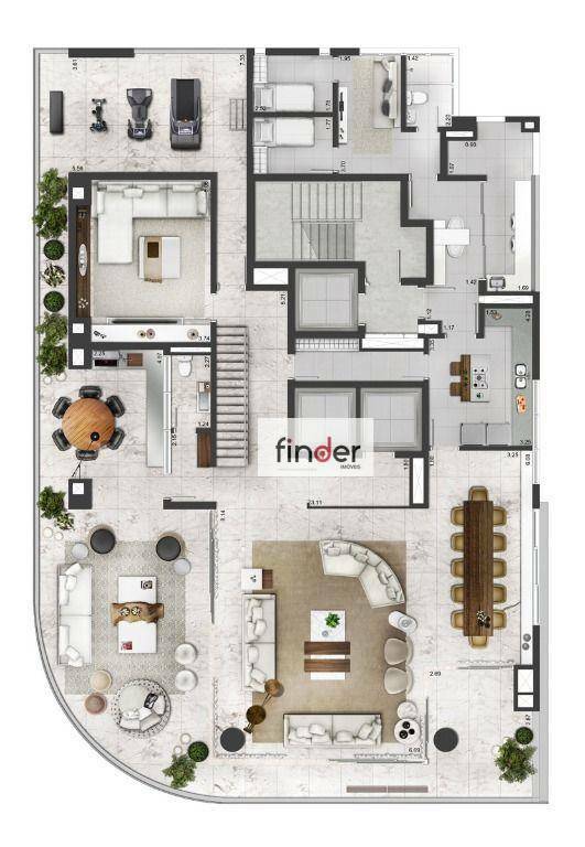 Apartamento à venda com 3 quartos, 322m² - Foto 30