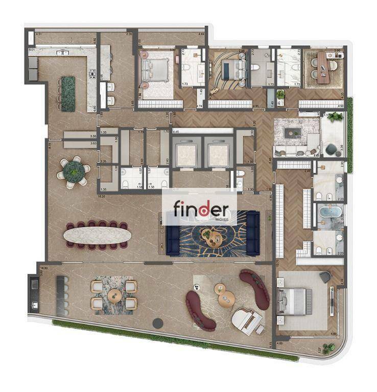 Apartamento à venda com 4 quartos, 493m² - Foto 26