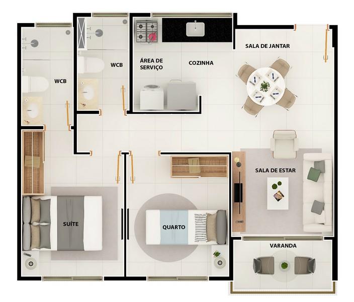 Flat/Apart Hotel à venda com 2 quartos, 54m² - Foto 37