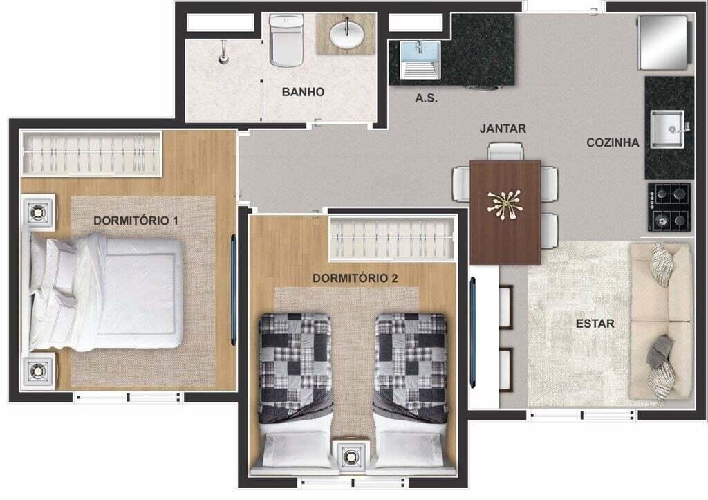 Apartamento à venda com 2 quartos, 37m² - Foto 35