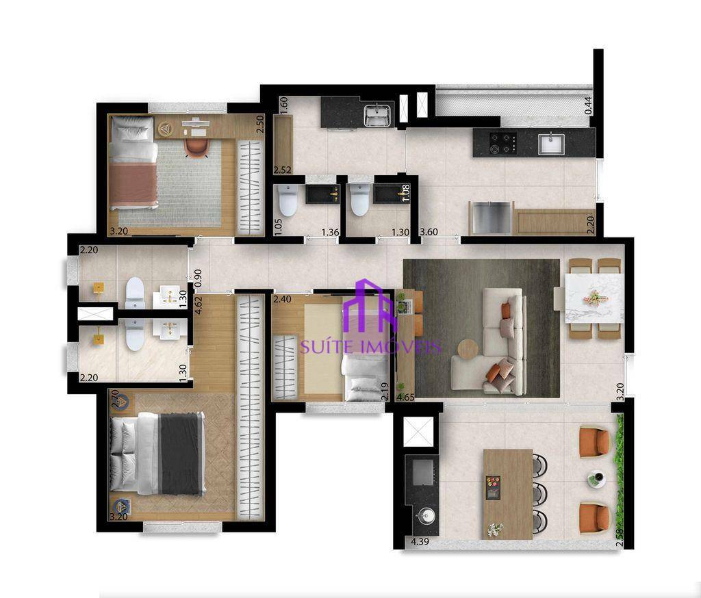 Apartamento à venda com 3 quartos, 94m² - Foto 20