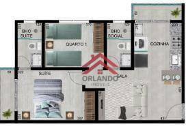 Apartamento à venda com 2 quartos, 49m² - Foto 5