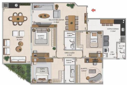 Apartamento à venda com 3 quartos, 8824m² - Foto 16