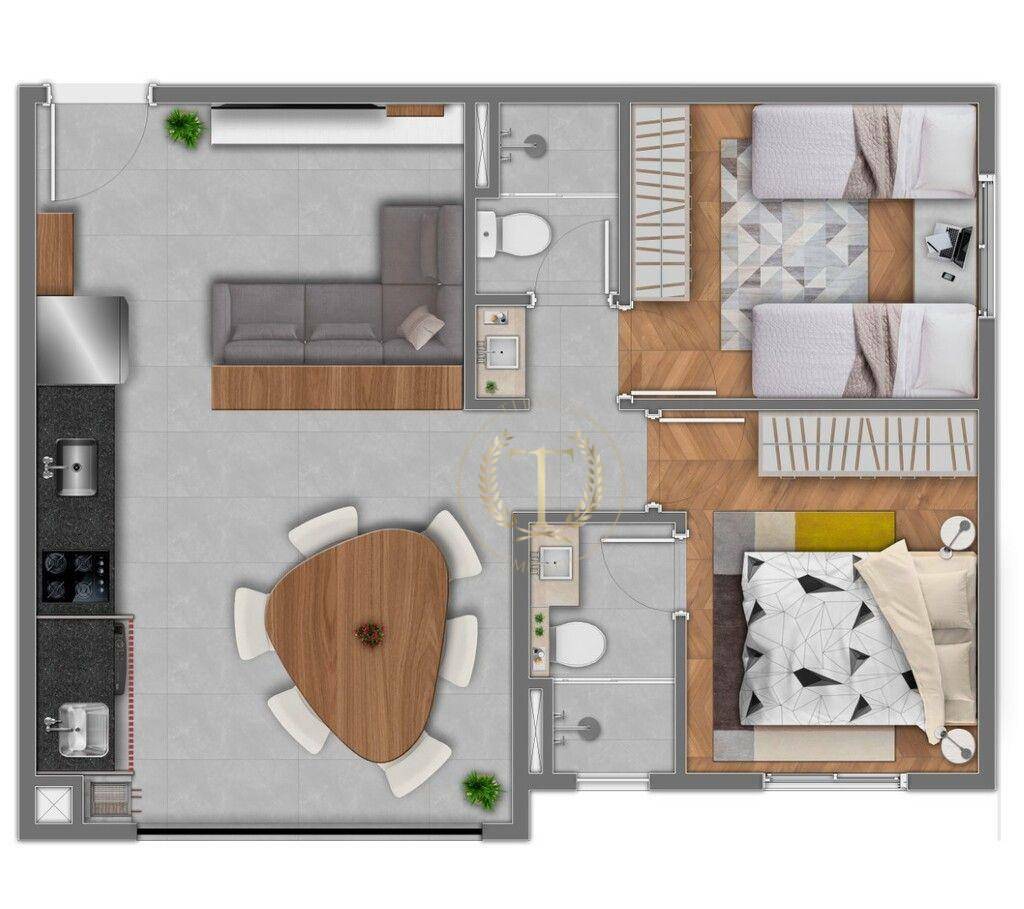 Apartamento à venda com 3 quartos, 60m² - Foto 28