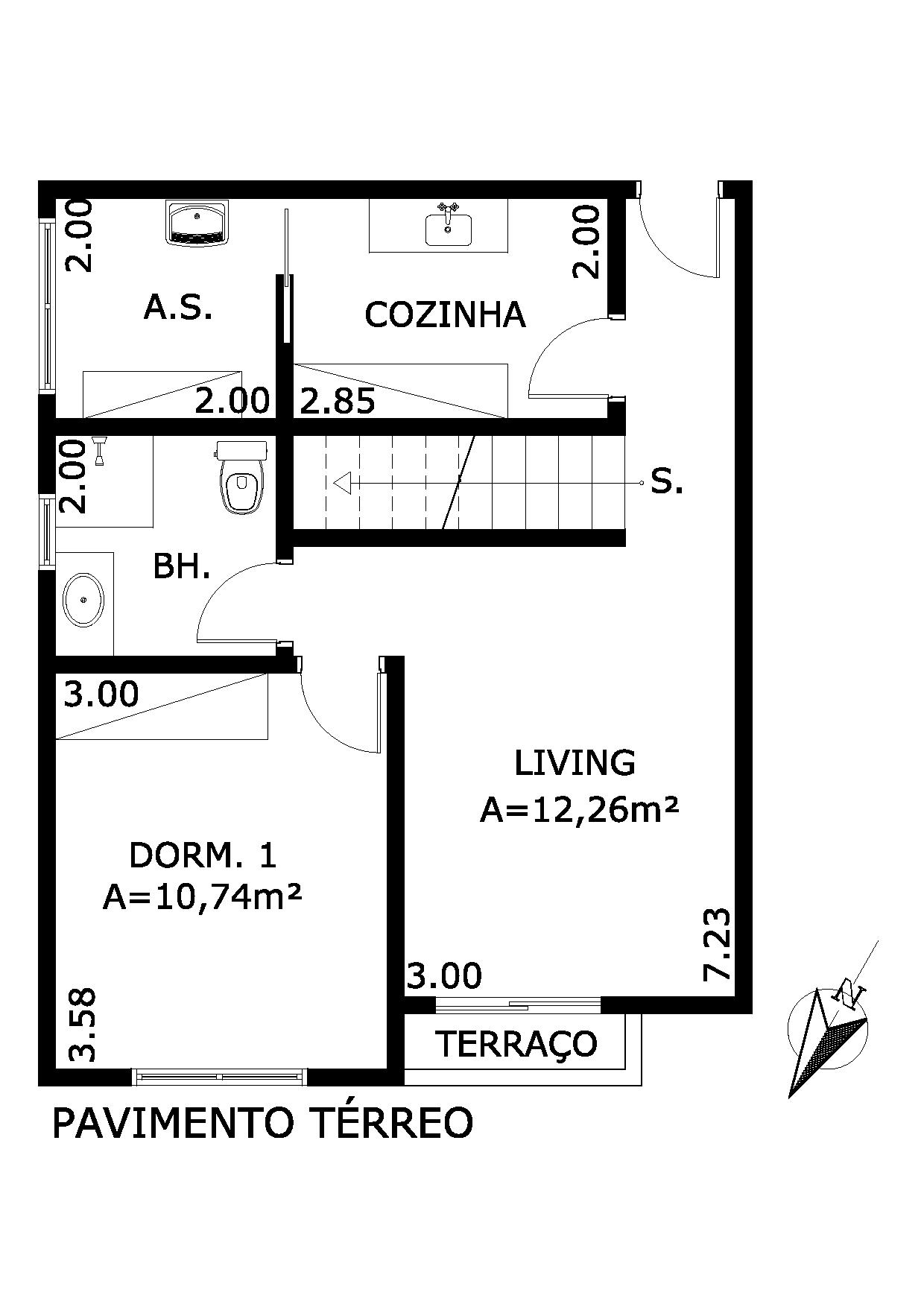 Apartamento à venda com 1 quarto, 87m² - Foto 3