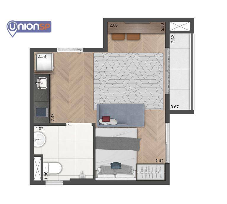 Apartamento à venda com 2 quartos, 35m² - Foto 20