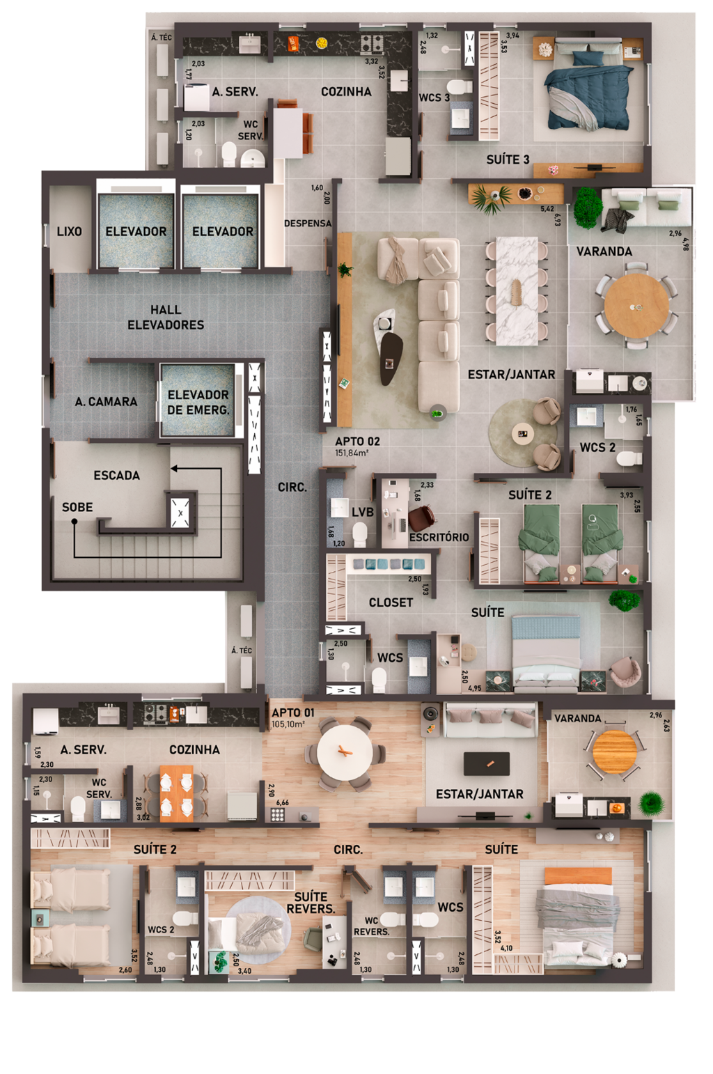 Apartamento à venda com 2 quartos, 6801m² - Foto 27