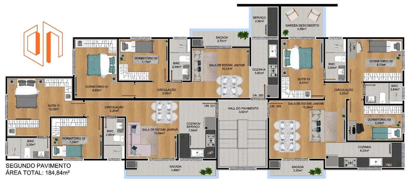 Apartamento à venda com 3 quartos, 63m² - Foto 19