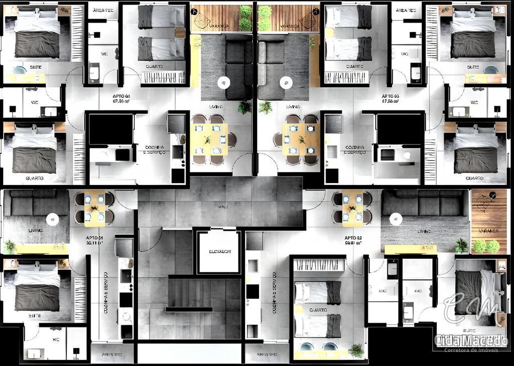 Apartamento à venda com 3 quartos, 69m² - Foto 6