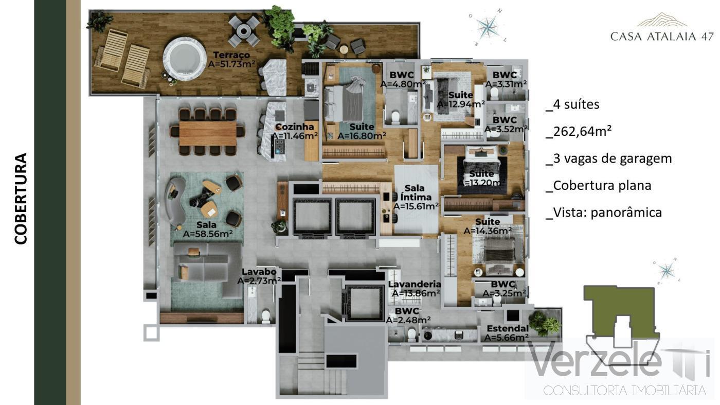 Apartamento à venda com 3 quartos, 125m² - Foto 7