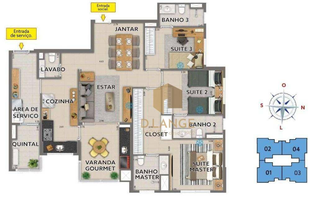 Apartamento à venda com 3 quartos, 105m² - Foto 8