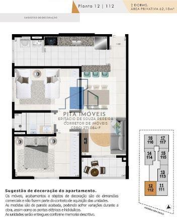 Apartamento à venda com 2 quartos, 60m² - Foto 4