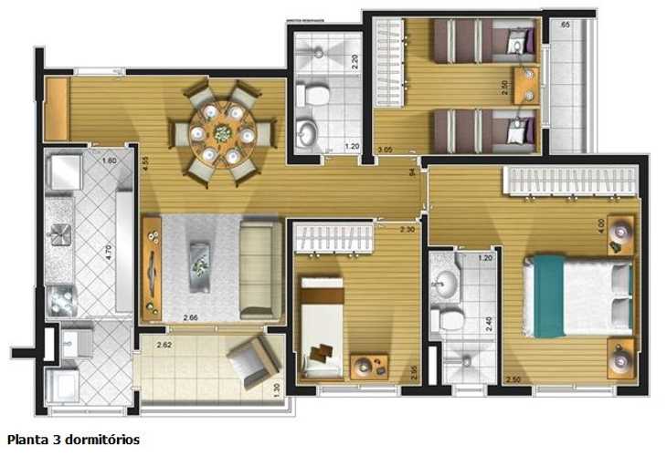 Apartamento à venda com 3 quartos, 130m² - Foto 2