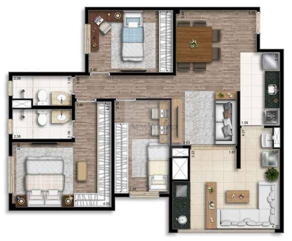 Apartamento à venda com 3 quartos, 83m² - Foto 87