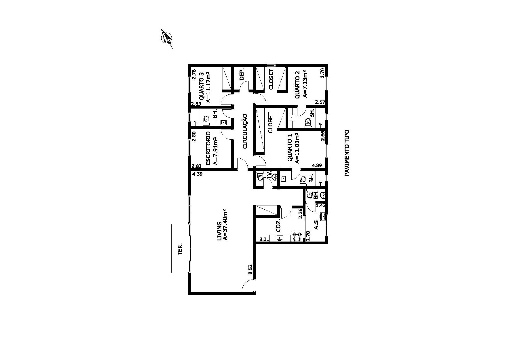 Apartamento à venda com 4 quartos, 155m² - Foto 2