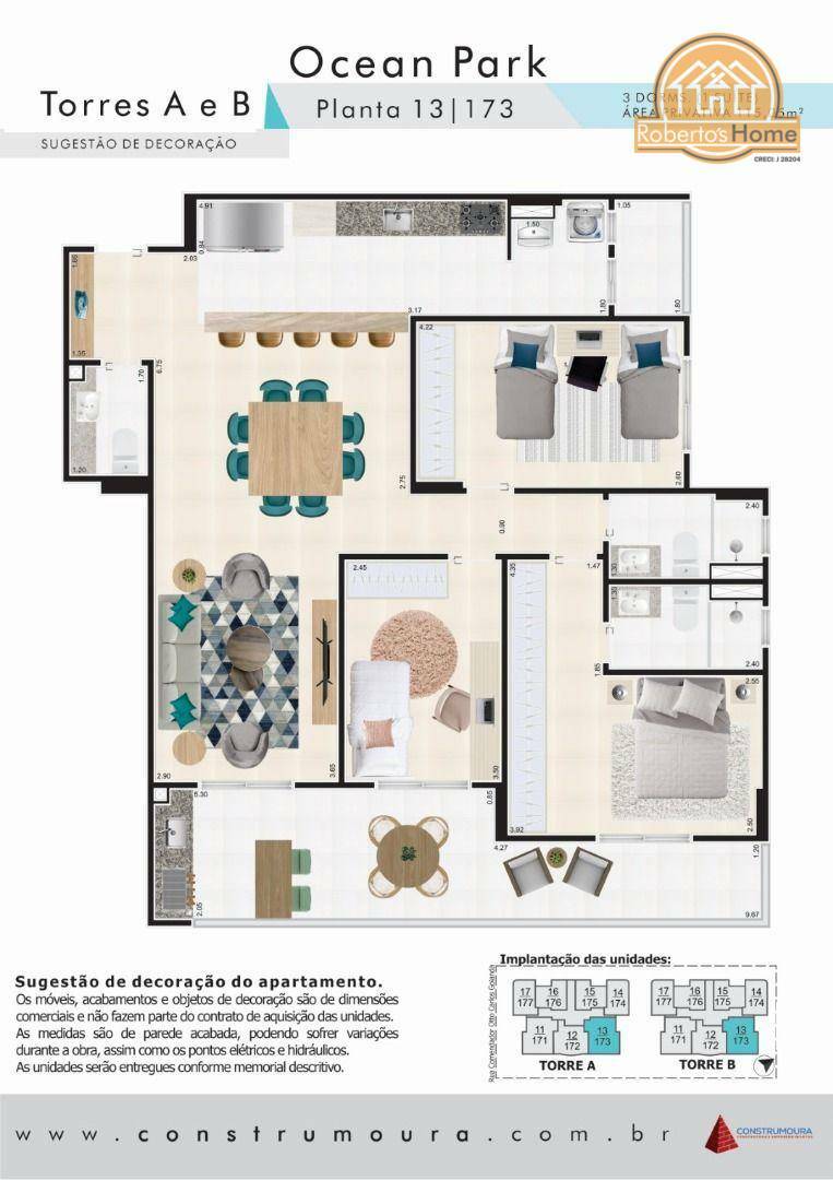 Apartamento à venda com 3 quartos, 115m² - Foto 6