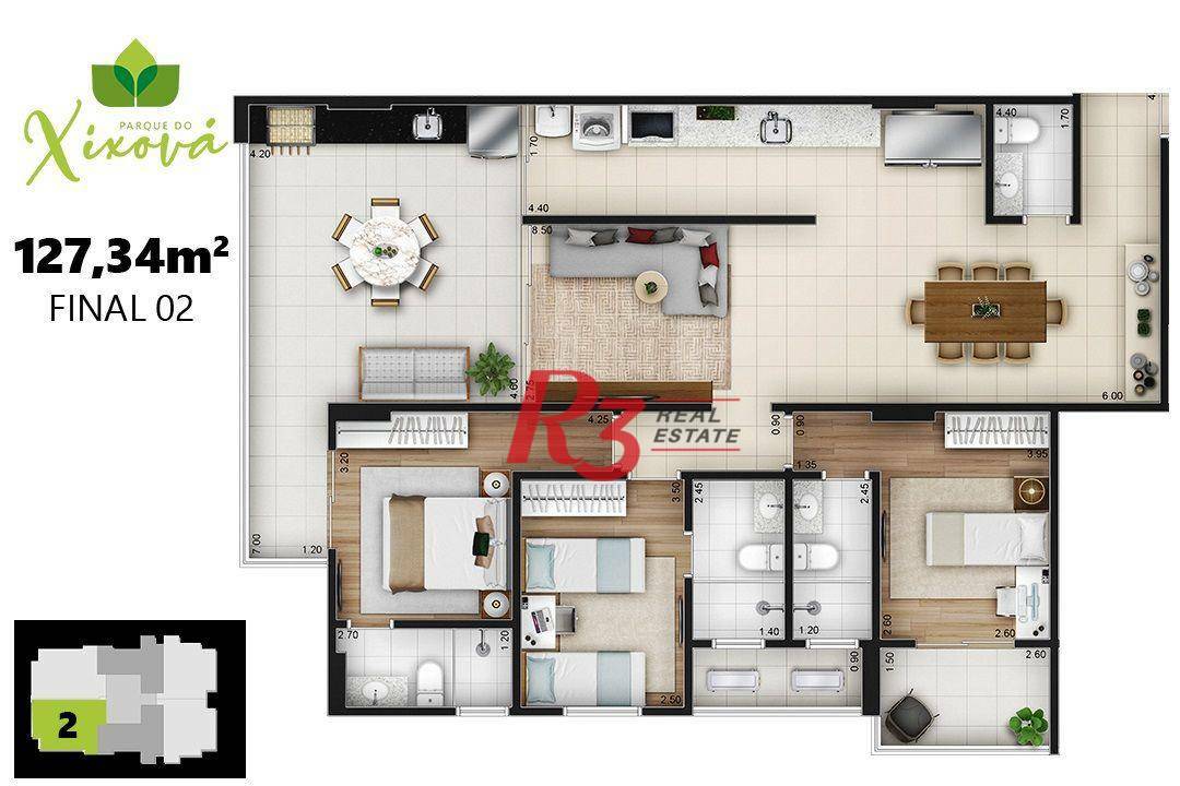 Apartamento à venda com 3 quartos, 104m² - Foto 34