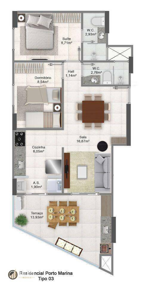 Apartamento à venda com 2 quartos, 70m² - Foto 30