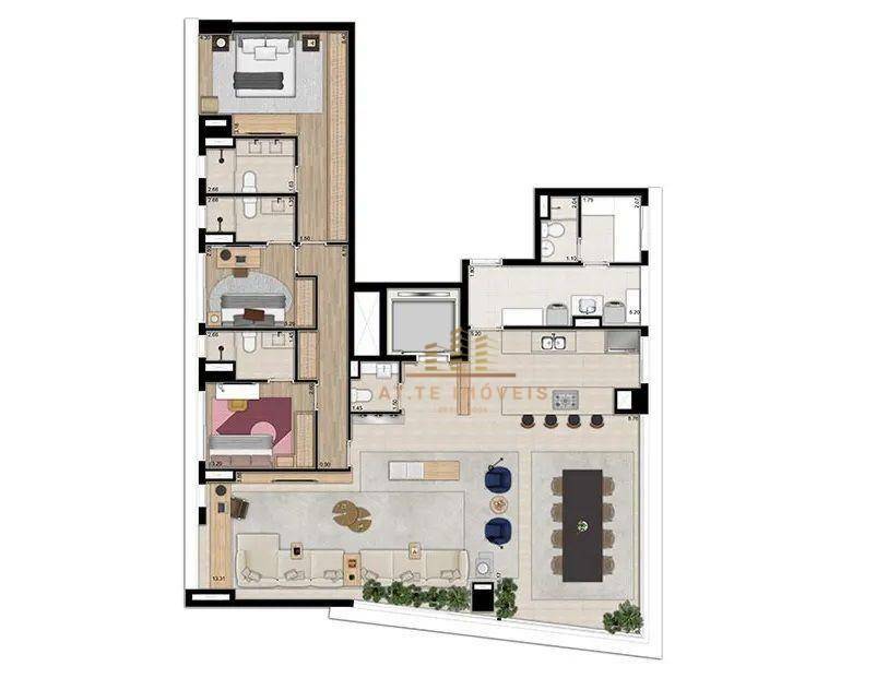 Apartamento à venda com 3 quartos, 185m² - Foto 24