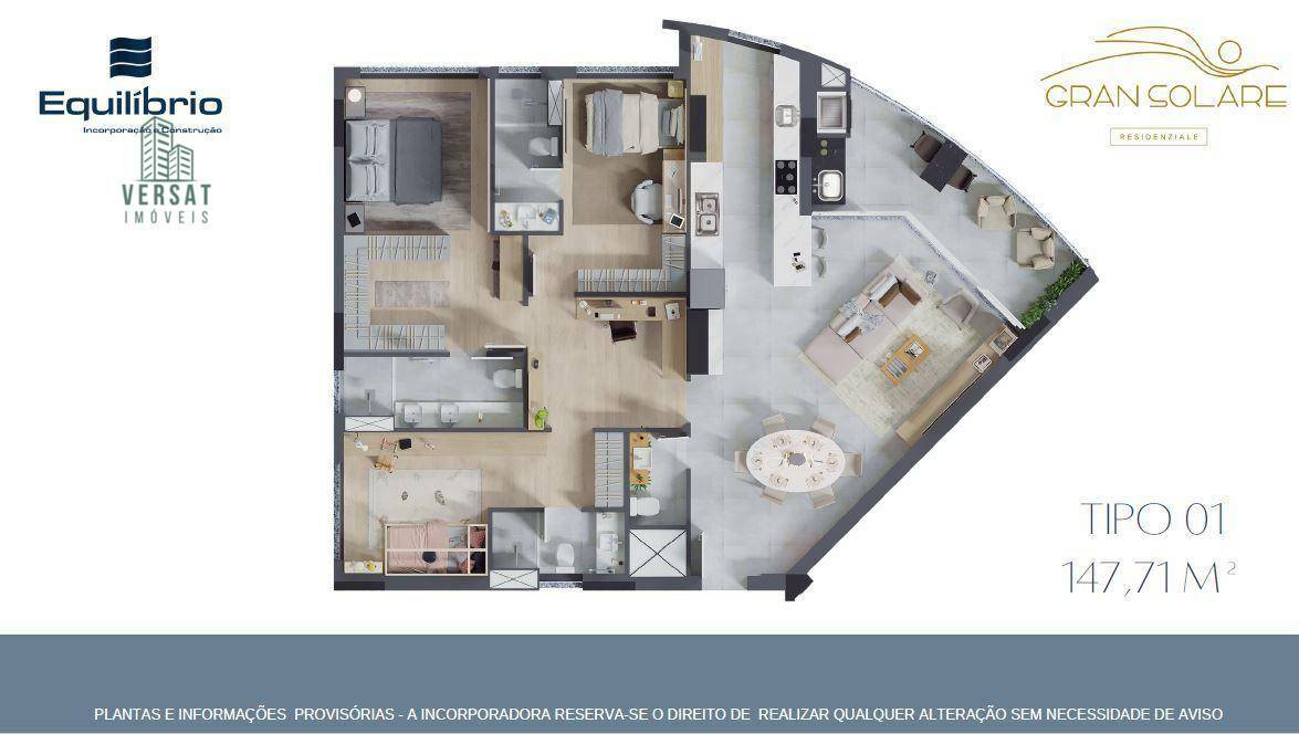 Apartamento à venda com 3 quartos, 147m² - Foto 6