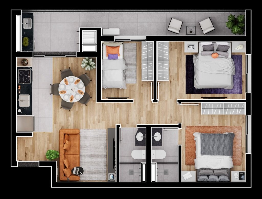 Apartamento à venda com 2 quartos, 57m² - Foto 45