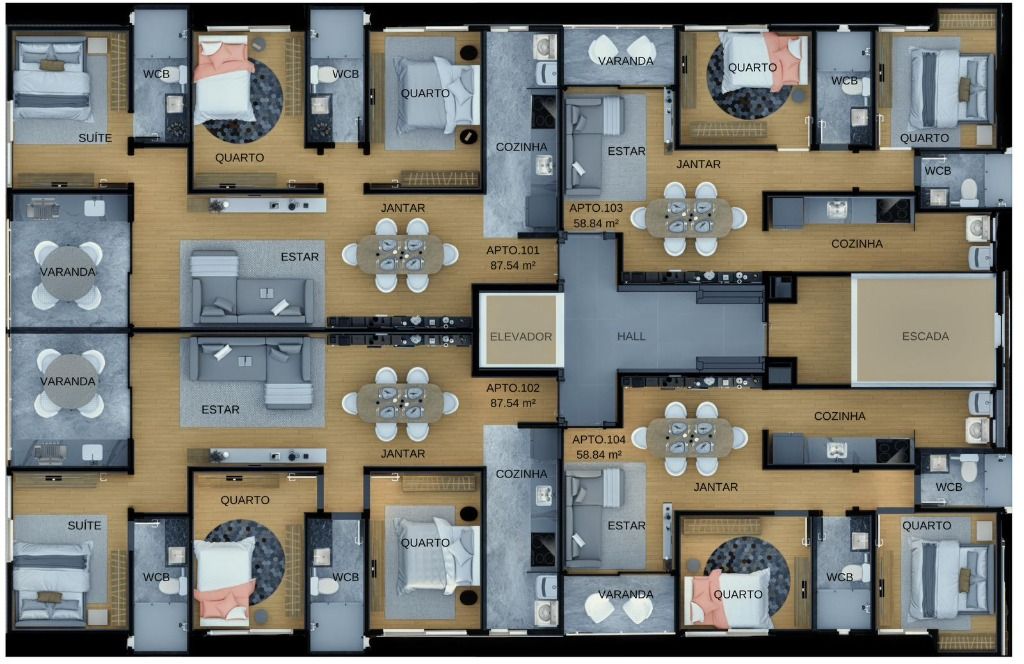 Apartamento à venda com 2 quartos, 64m² - Foto 5