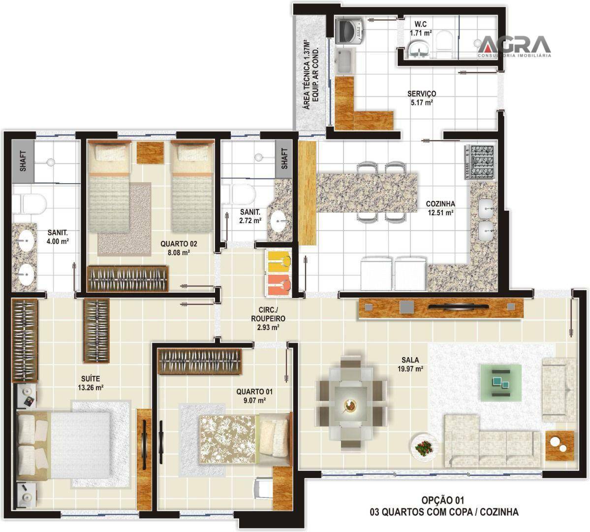 Apartamento à venda com 3 quartos, 94m² - Foto 21