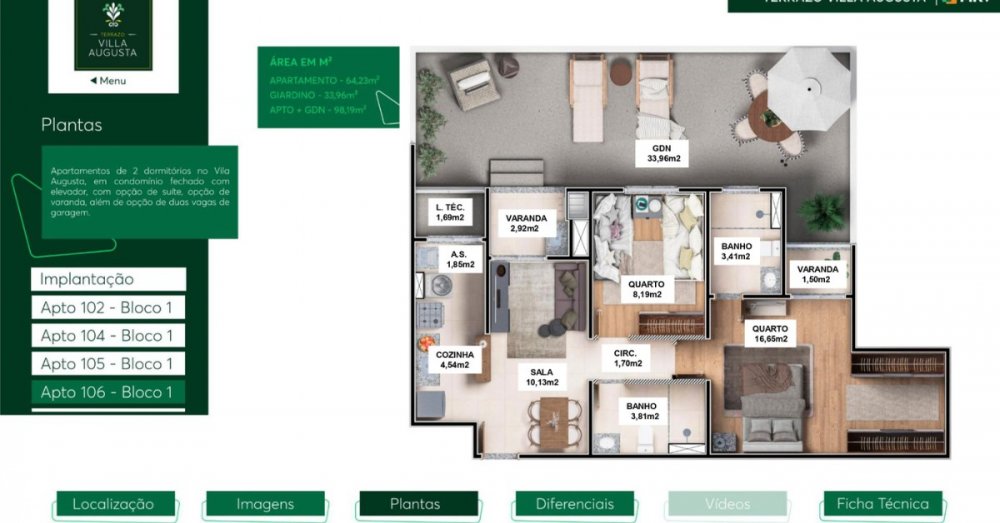 Apartamento à venda com 2 quartos, 60m² - Foto 34