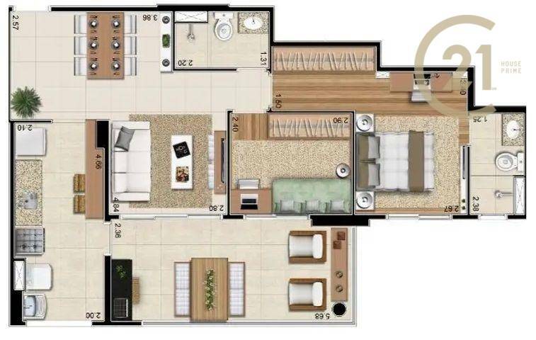 Apartamento à venda com 3 quartos, 93m² - Foto 49