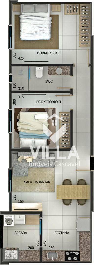 Apartamento à venda com 2 quartos, 65m² - Foto 2