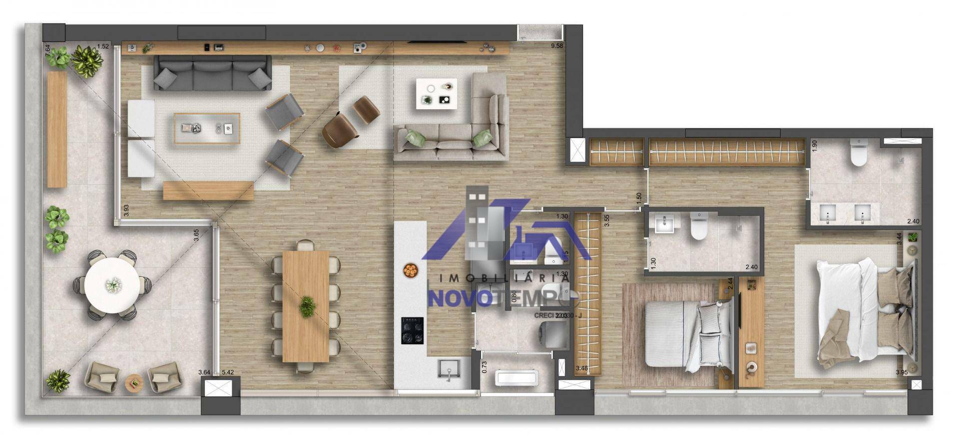 Apartamento à venda com 2 quartos, 137m² - Foto 24