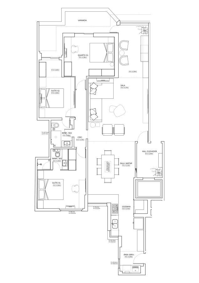 Apartamento à venda com 3 quartos, 133m² - Foto 40