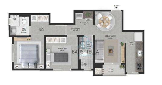 Apartamento à venda com 2 quartos, 55m² - Foto 11