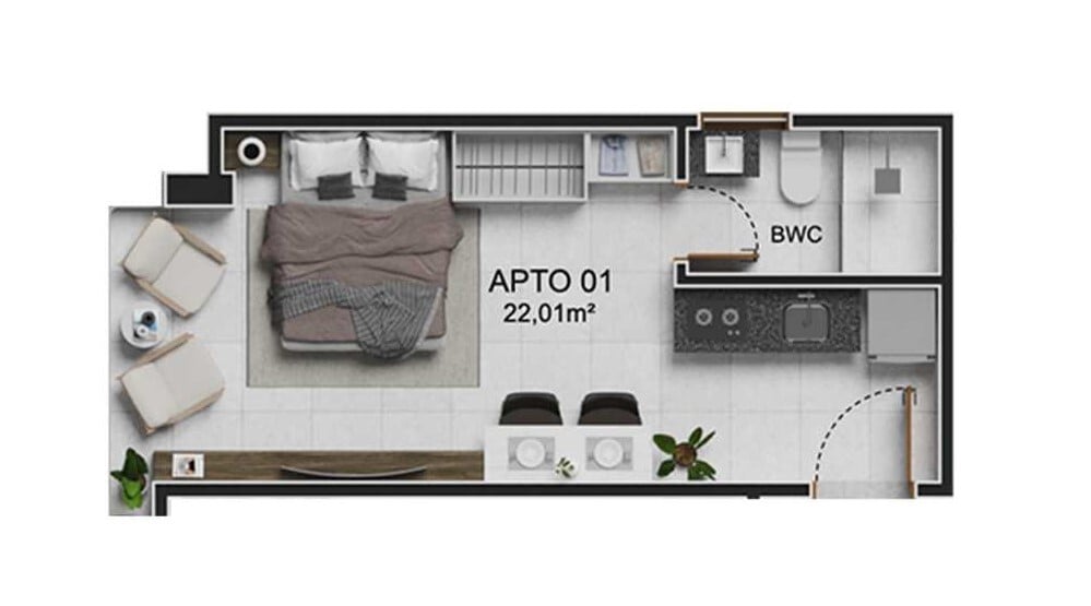 Apartamento à venda com 2 quartos, 60m² - Foto 15