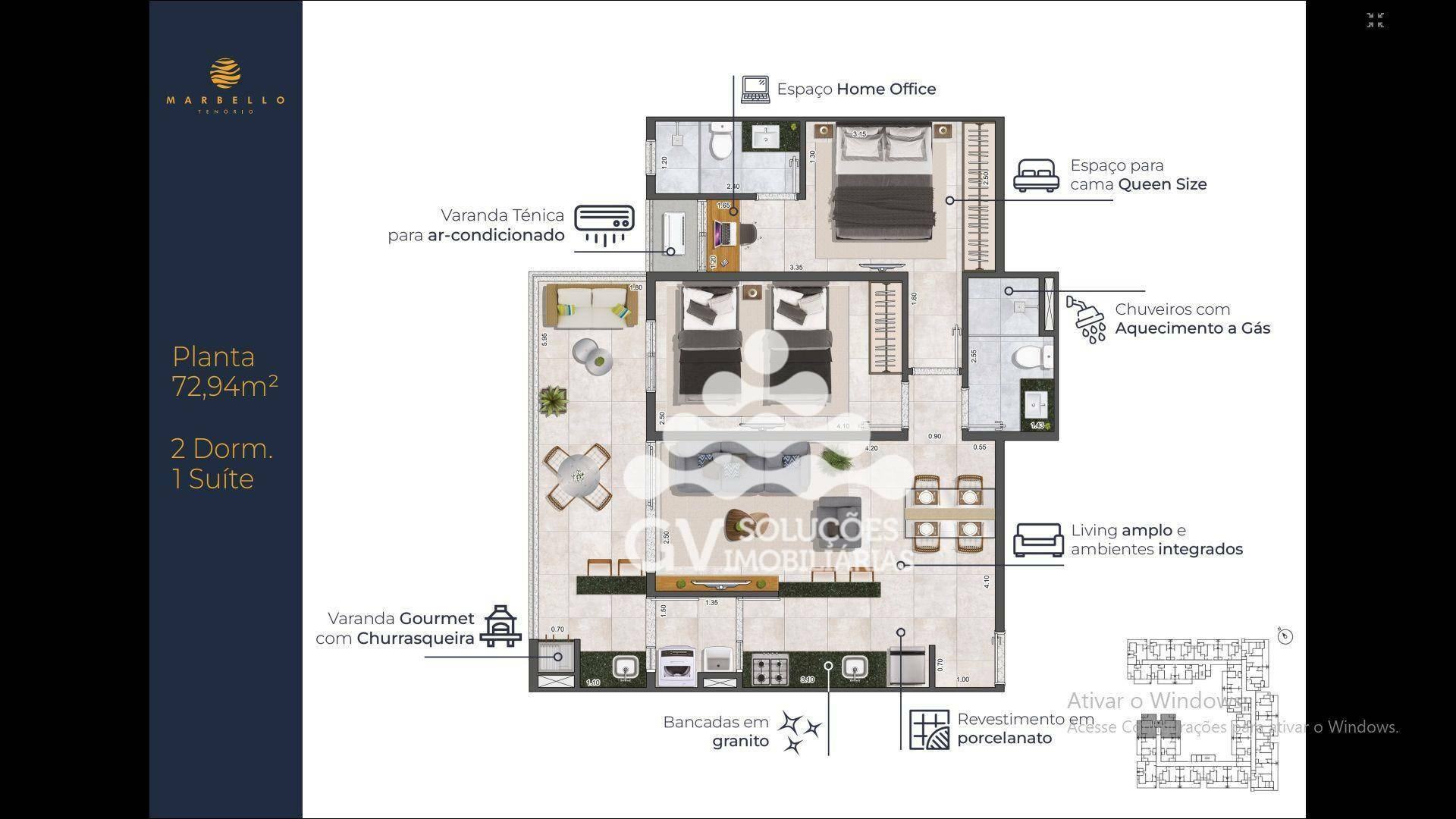 Apartamento à venda com 2 quartos, 70m² - Foto 15