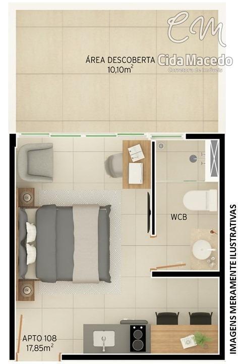 Apartamento à venda com 1 quarto, 27m² - Foto 13