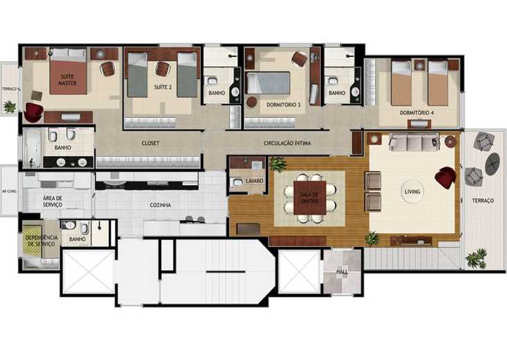 Apartamento à venda com 4 quartos, 293m² - Foto 3