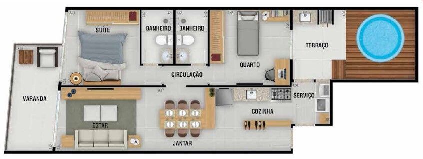 Apartamento à venda com 2 quartos, 68m² - Foto 10