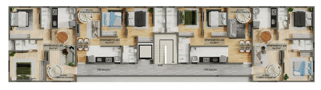 Apartamento à venda com 2 quartos, 50m² - Foto 7