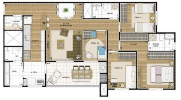 Apartamento à venda com 4 quartos, 197m² - Foto 6