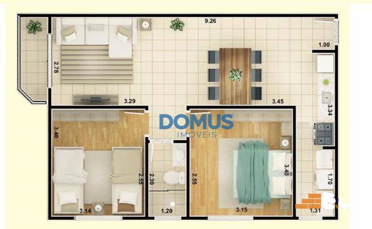 Apartamento à venda com 2 quartos, 65m² - Foto 6