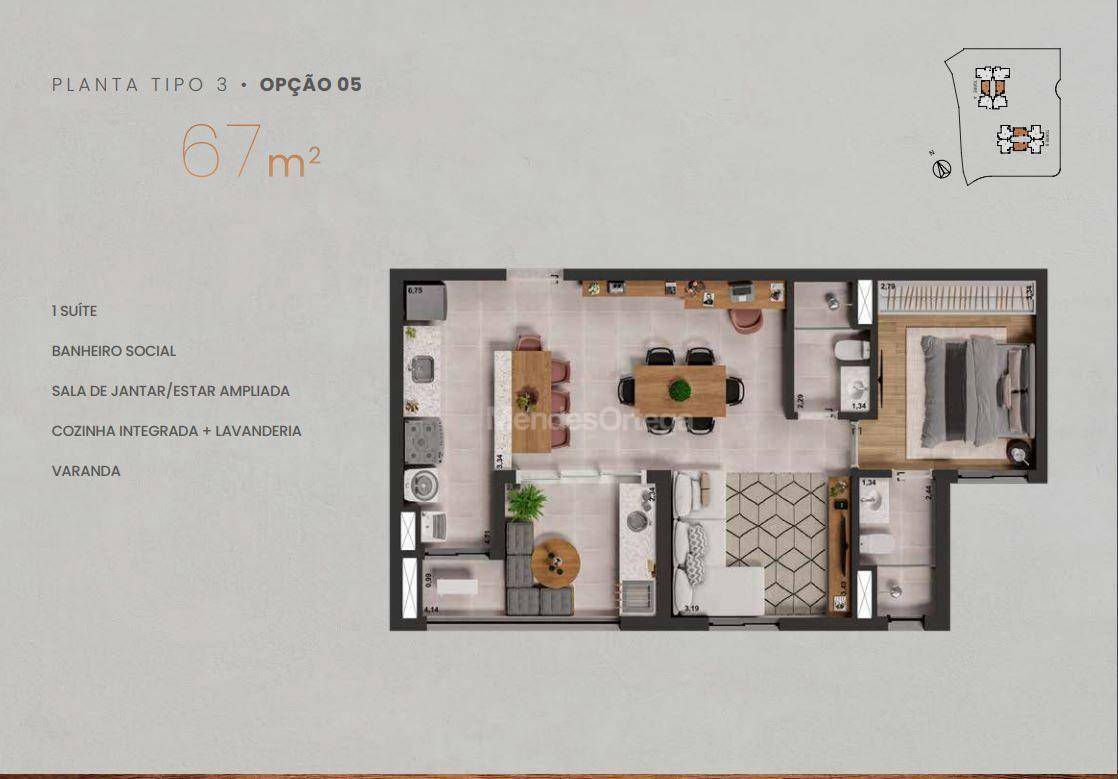 Apartamento à venda com 2 quartos, 67m² - Foto 23